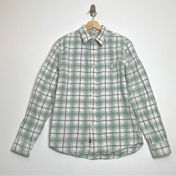 Faherty Other - Faherty Plaid Green Blue Button Down Flannel. Men’s Size Medium.